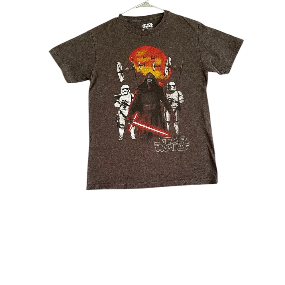 Star Wars Graphic T-Shirt in Brown Short Sleeve MENS T-shirt SZ SMALL